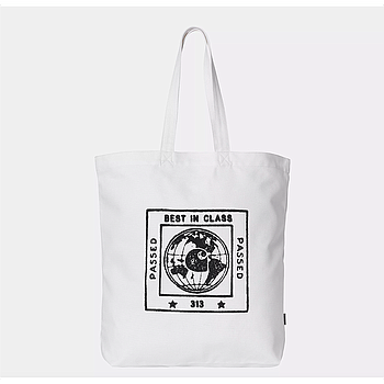 Bolso Tote Carhartt WIP Stamp - White/Black