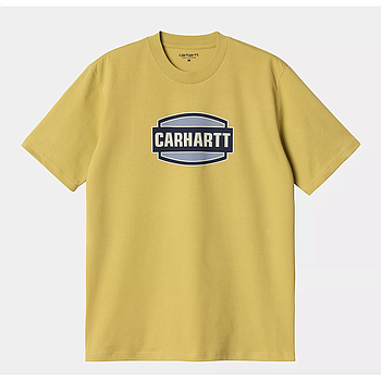Camiseta Carhartt WIP Press Script - Golden Olive