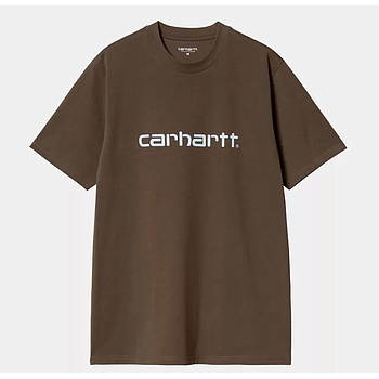 Camiseta Carhartt WIP Script - Liberica/Air Sky