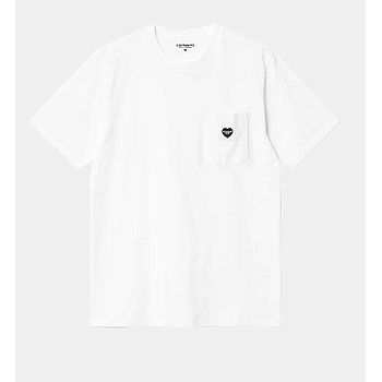 Camiseta Carhartt WIP Pocket Heart - White/Black