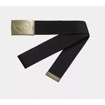 Cinturon Carhartt WIP Heart Clip - Black/Gold