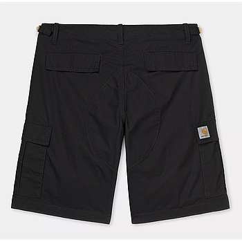Pantalón Corto Carhartt WIP Aviation - Black (rinsed)