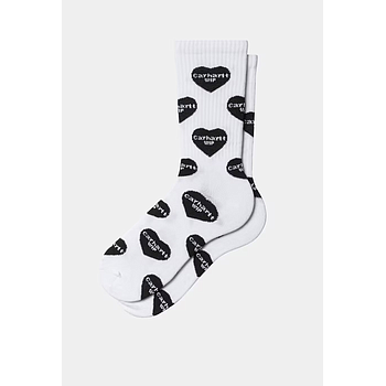Calcetines Carhartt WIP Heart Logo Jacquard - White