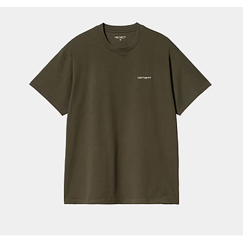 Camiseta Carhartt WIP Script Embroidery - Turtle/Air Pink