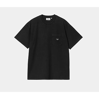 Camiseta Carhartt WIP Ingo Pocket - Black (Garment Dyed)