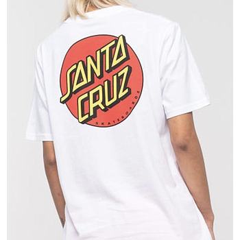 Camiseta Santa Cruz Classic Dot Chest - White