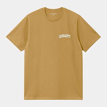 Camiseta Carhartt Wip University Script - Bourbon