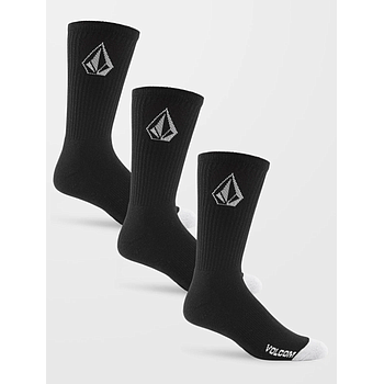 Calcetines Volcom Full Stone (Pack 3) - Black