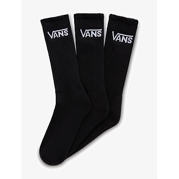 Calcetines Vans Classic Crew - Black (3 pares)
